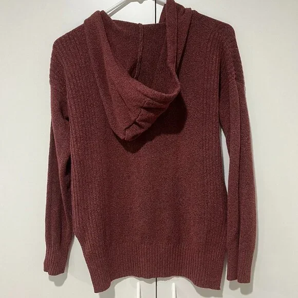 Pink Rose Hooded Sweater - Picture 3 of 4